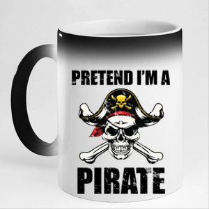 Pretend I'm A Pirate 11oz Black Color Changing Mug