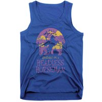 Pretend IM A Headless Horse And Pumpkin Head Halloween Gift Tank Top