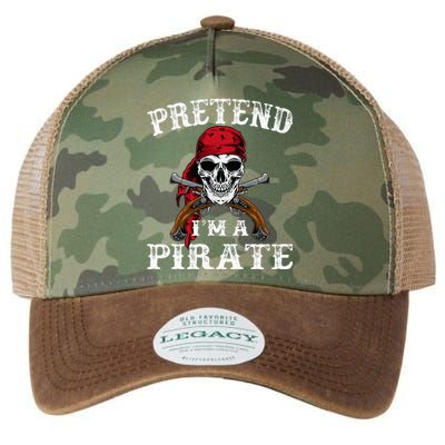 Pretend IM A Pirate Funny Ideas For Halloween Legacy Tie Dye Trucker Hat