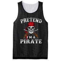 Pretend IM A Pirate Funny Ideas For Halloween Mesh Reversible Basketball Jersey Tank