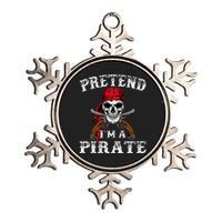 Pretend IM A Pirate Funny Ideas For Halloween Metallic Star Ornament