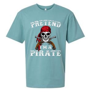 Pretend IM A Pirate Funny Ideas For Halloween Sueded Cloud Jersey T-Shirt