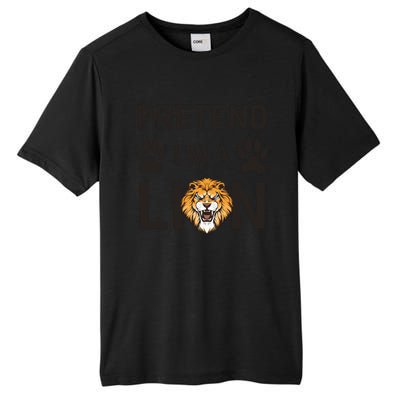 Pretend IM A Lion Funny Lazy Easy Diy Halloween Costume Tall Fusion ChromaSoft Performance T-Shirt