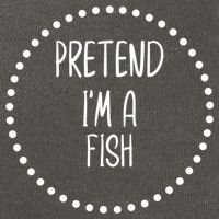 Pretend I'm A Fish Lazy Halloween Costume Cotton Canvas Backpack