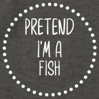 Pretend I'm A Fish Lazy Halloween Costume Vector Backpack