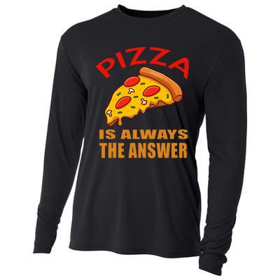 Pizza is Always the Answer Cooling Performance Long Sleeve Crew