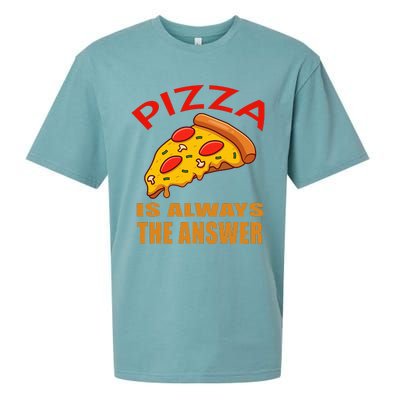 Pizza is Always the Answer Sueded Cloud Jersey T-Shirt