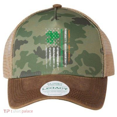 Patriotic Irish American Flag Ireland St. Patrick's Day Legacy Tie Dye Trucker Hat