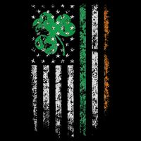 Patriotic Irish American Flag Ireland St. Patrick's Day Flexfit Unipanel Trucker Cap