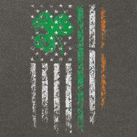 Patriotic Irish American Flag Ireland St. Patrick's Day Cotton Canvas Backpack