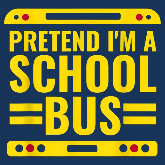 Pretend I'm A School Bus Funny Lazy Halloween Costume Infant Baby Jersey Bodysuit