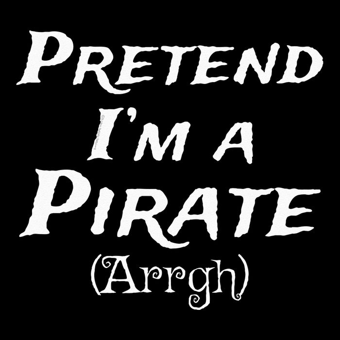 Pretend Im A Pirate Arrgh Costume Party Halloween Pirate Drawstring Bag