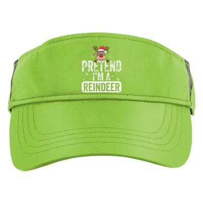 pretend I'm a reindeer Funny Reindeer Costume Christmas Xmas Adult Drive Performance Visor