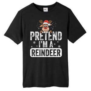 pretend I'm a reindeer Funny Reindeer Costume Christmas Xmas Tall Fusion ChromaSoft Performance T-Shirt