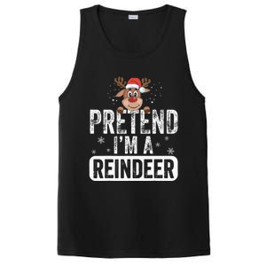 pretend I'm a reindeer Funny Reindeer Costume Christmas Xmas PosiCharge Competitor Tank