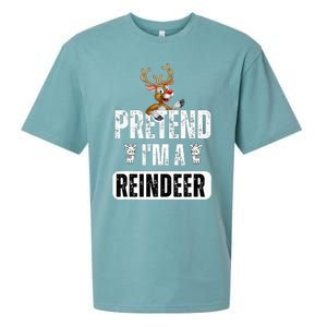 pretend im a reindeer Easy Christmas Costume  Sueded Cloud Jersey T-Shirt