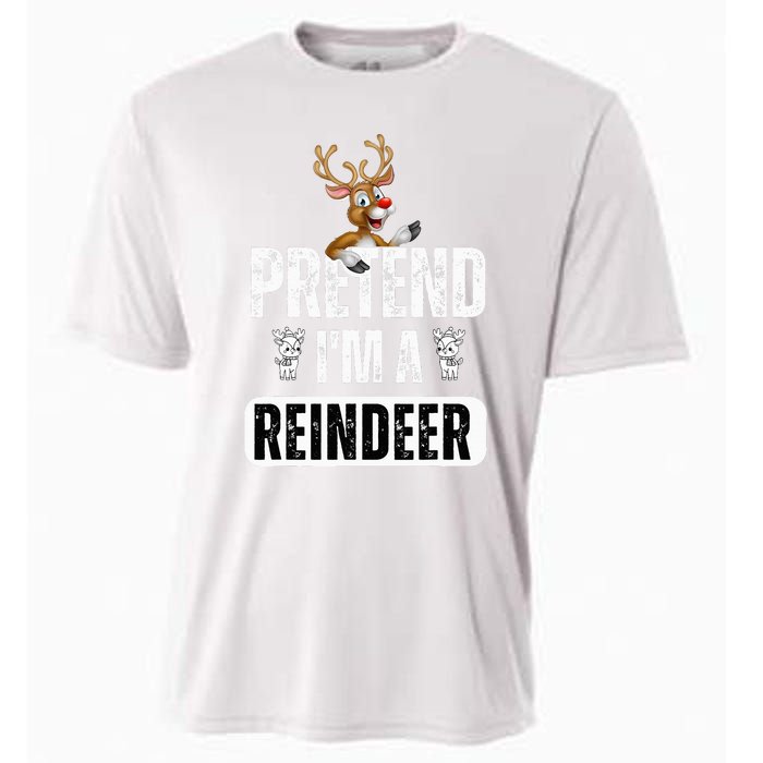 pretend im a reindeer Easy Christmas Costume  Cooling Performance Crew T-Shirt