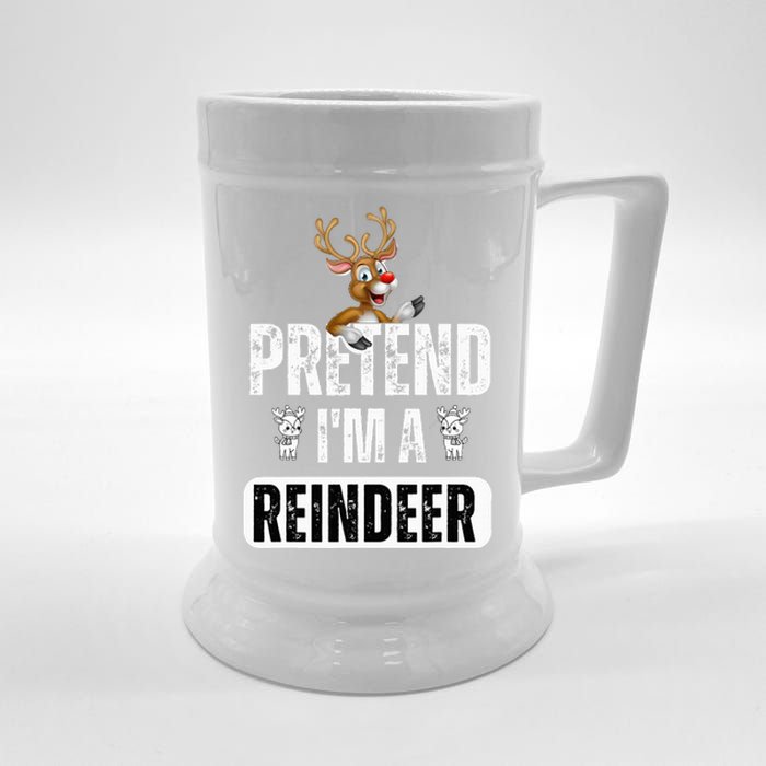 pretend im a reindeer Easy Christmas Costume  Beer Stein