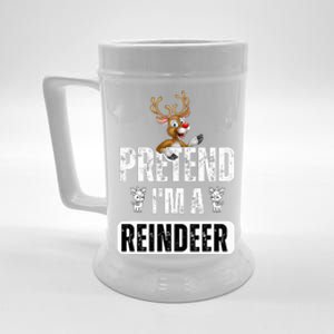 pretend im a reindeer Easy Christmas Costume  Beer Stein