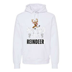 pretend im a reindeer Easy Christmas Costume  Premium Hoodie