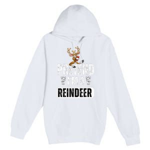 pretend im a reindeer Easy Christmas Costume  Premium Pullover Hoodie