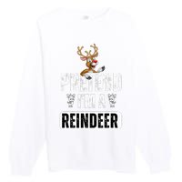 pretend im a reindeer Easy Christmas Costume  Premium Crewneck Sweatshirt