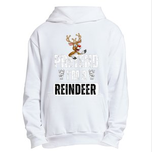 pretend im a reindeer Easy Christmas Costume  Urban Pullover Hoodie