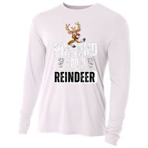 pretend im a reindeer Easy Christmas Costume  Cooling Performance Long Sleeve Crew