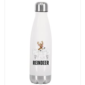 pretend im a reindeer Easy Christmas Costume  Stainless Steel Insulated Water Bottle