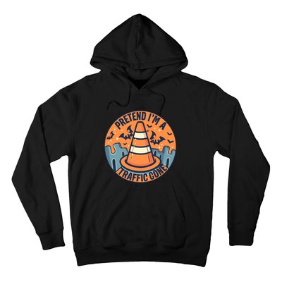 PRETEND IM A TRAFFIC CONE Halloween Costume Hoodie