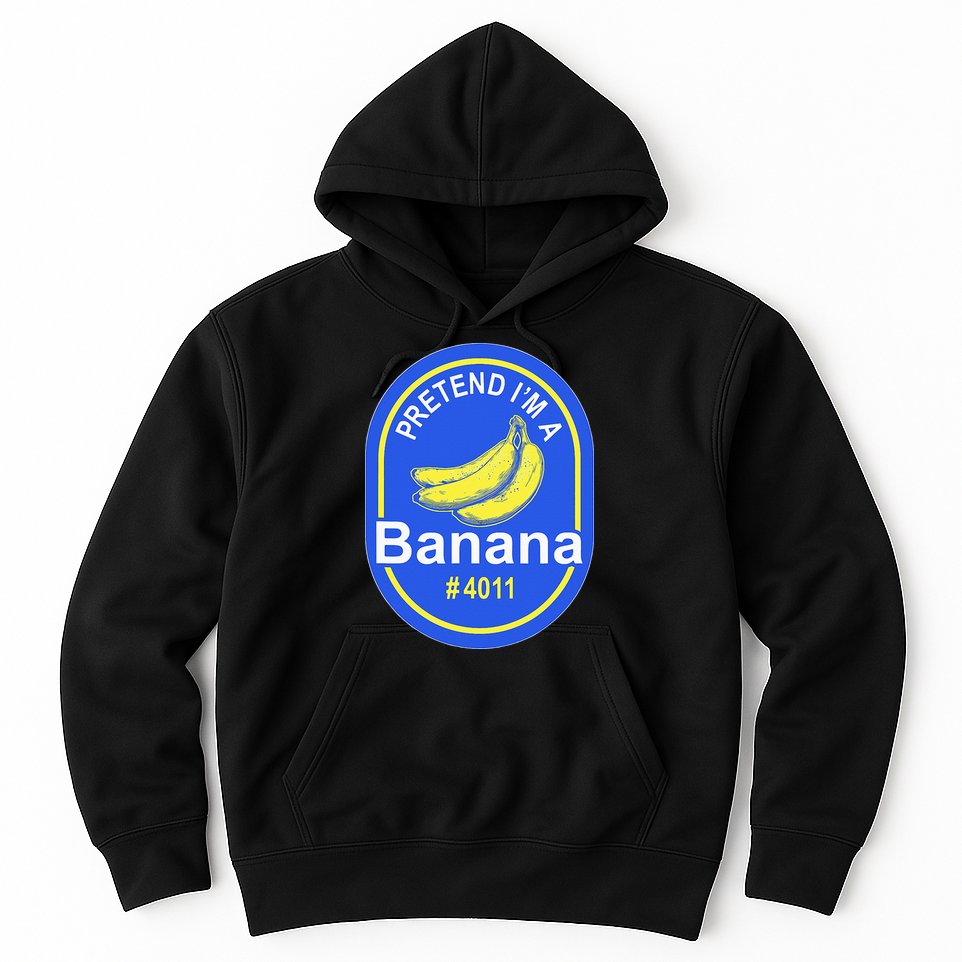 Pretend Im A Banana Lazy Halloween Last Minute Costume Hoodie