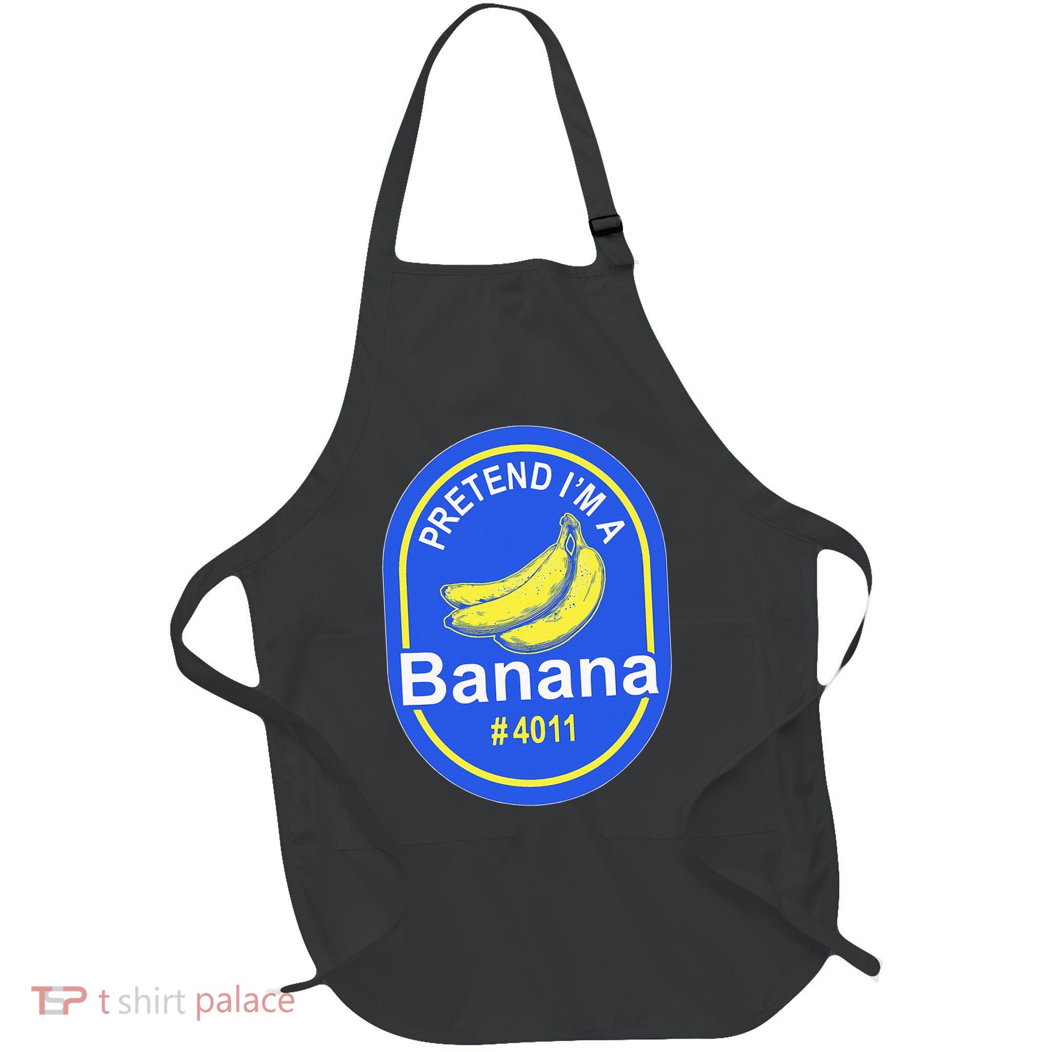 Pretend Im A Banana Lazy Halloween Last Minute Costume Full-Length Apron With Pockets