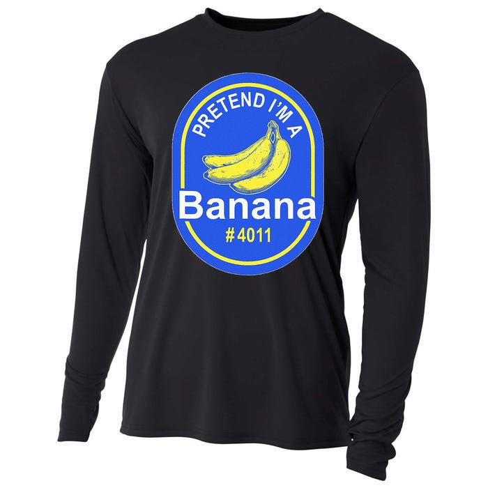 Pretend Im A Banana Lazy Halloween Last Minute Costume Cooling Performance Long Sleeve Crew