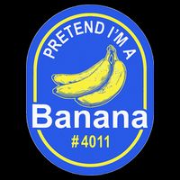 Pretend Im A Banana Lazy Halloween Last Minute Costume Women's V-Neck T-Shirt