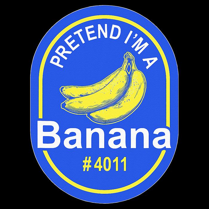 Pretend Im A Banana Lazy Halloween Last Minute Costume Women's V-Neck T-Shirt