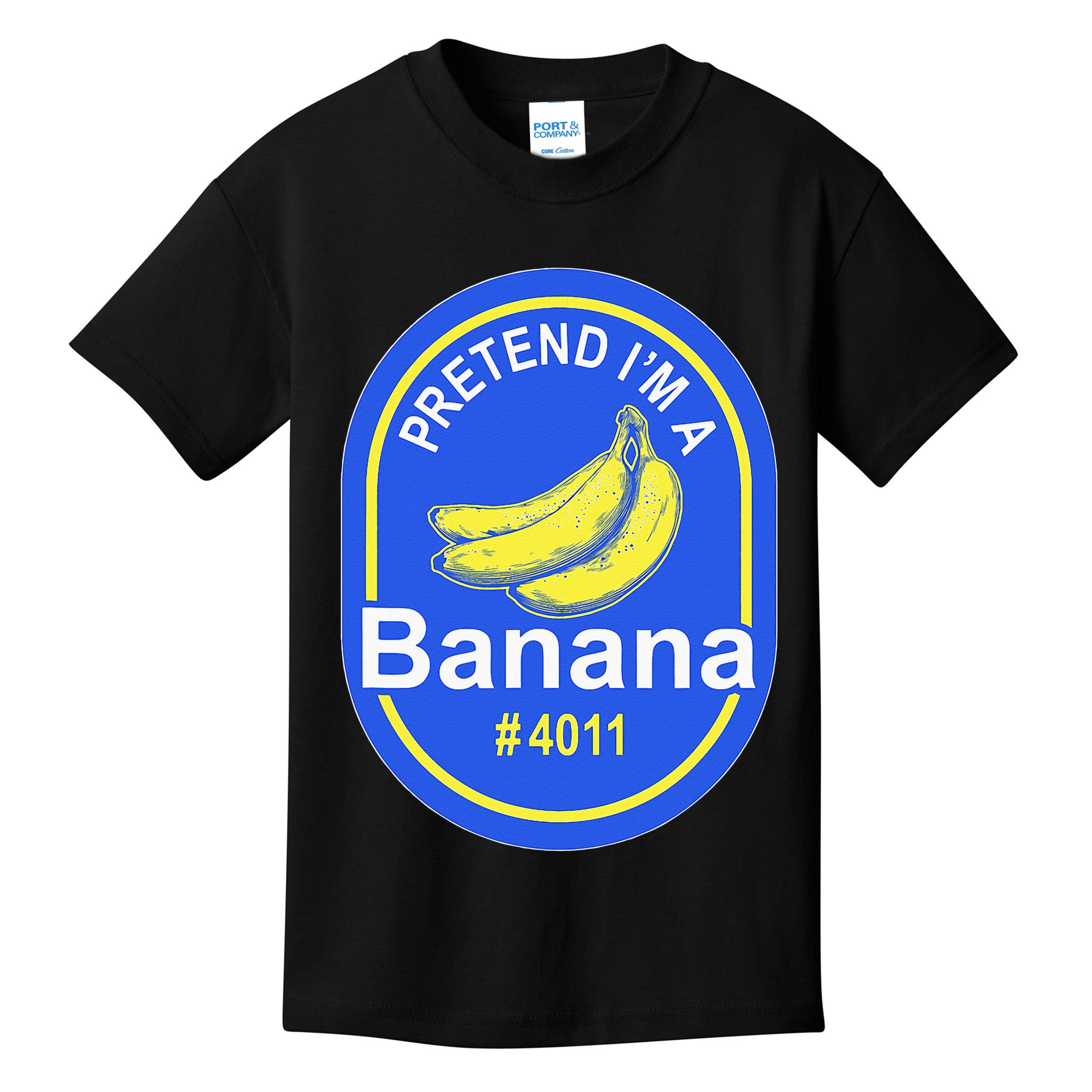 Pretend Im A Banana Lazy Halloween Last Minute Costume Kids T-Shirt