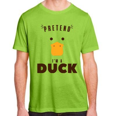 Pretend IM A Duck Funny Halloween Costume Matching Group Adult ChromaSoft Performance T-Shirt