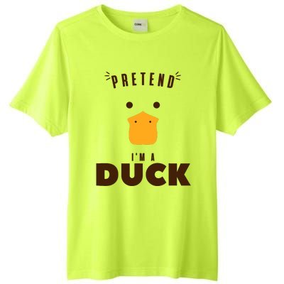 Pretend IM A Duck Funny Halloween Costume Matching Group Tall Fusion ChromaSoft Performance T-Shirt