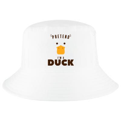 Pretend IM A Duck Funny Halloween Costume Matching Group Cool Comfort Performance Bucket Hat