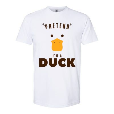 Pretend IM A Duck Funny Halloween Costume Matching Group Softstyle® CVC T-Shirt