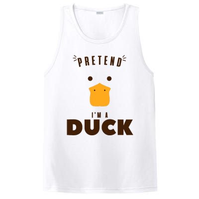 Pretend IM A Duck Funny Halloween Costume Matching Group PosiCharge Competitor Tank