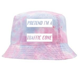 Pretend Im A Traffic Cone Costume Easy Halloween Costume Tie-Dyed Bucket Hat