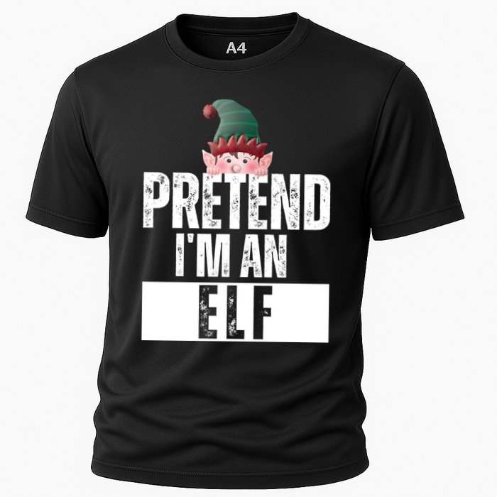 Pretend IM An Elf Funny Christmas Cooling Performance Crew T-Shirt