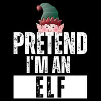 Pretend IM An Elf Funny Christmas Cooling Performance Crew T-Shirt