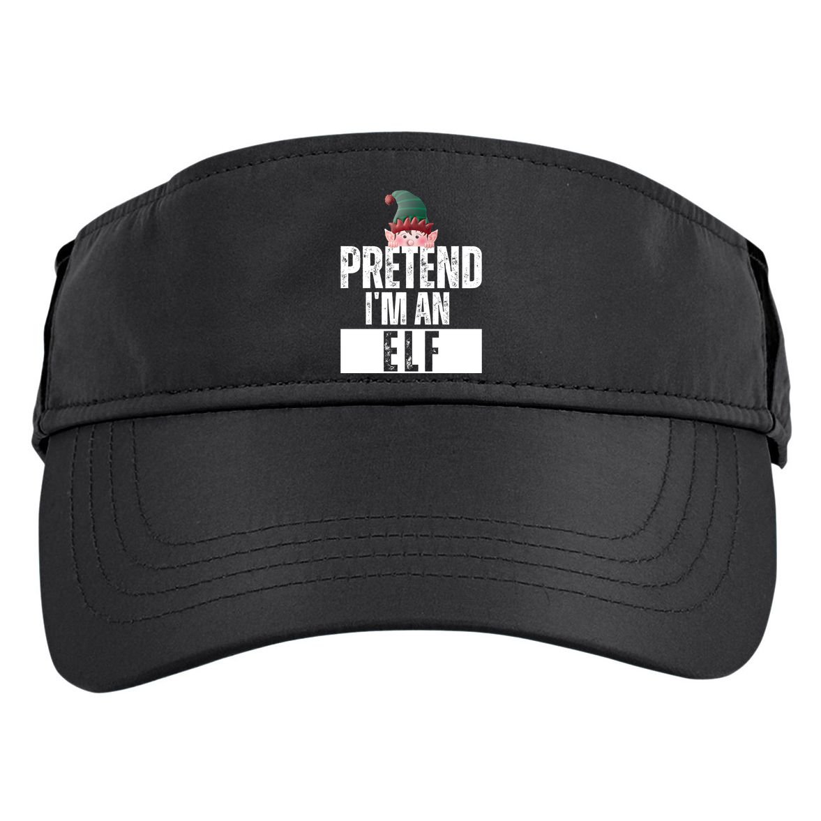 Pretend IM An Elf Funny Christmas Adult Drive Performance Visor