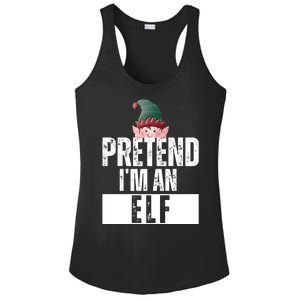 Pretend IM An Elf Funny Christmas Ladies PosiCharge Competitor Racerback Tank