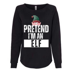 Pretend IM An Elf Funny Christmas Womens California Wash Sweatshirt