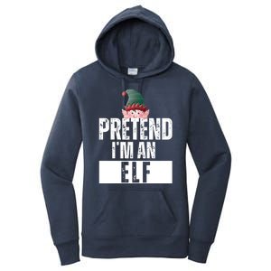 Pretend IM An Elf Funny Christmas Women's Pullover Hoodie