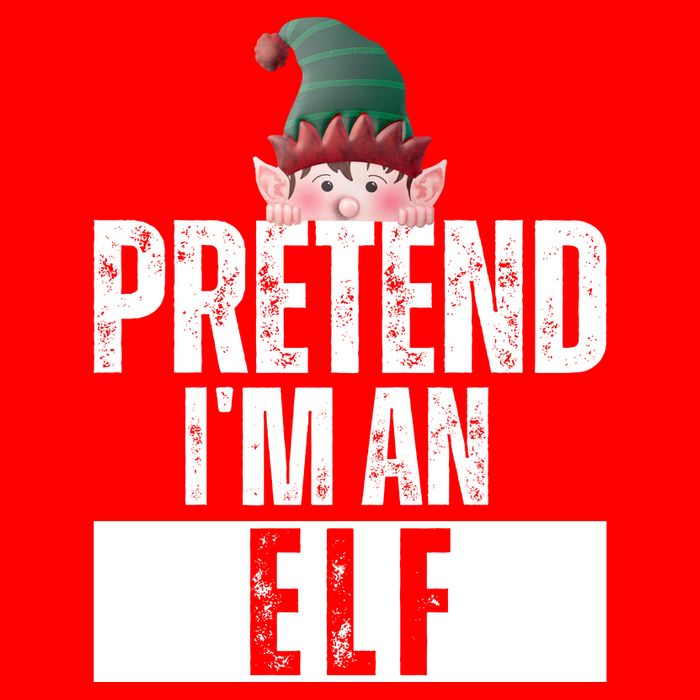 Pretend IM An Elf Funny Christmas 25L Jumbo Tote