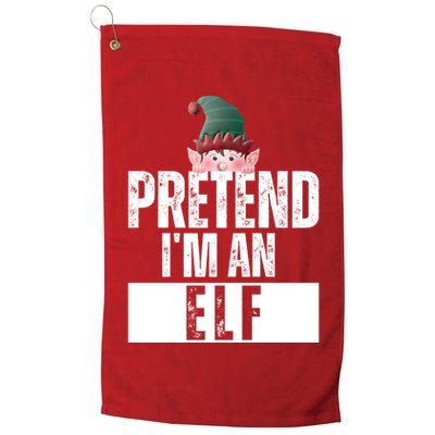 Pretend IM An Elf Funny Christmas Golf Towel